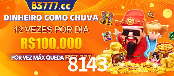 Banner do programa de recompensas Recomende para amigos do 8143, detalhando os bônus por convidar amigos, com prêmios que chegam a R$288.888.