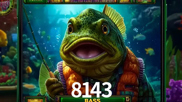Personagem de peixe pescador do popular jogo de slot com tema de pescaria, uma das emocionantes opções de caça-níqueis para jogar e ganhar no cassino 8143.